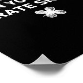 Karate Lustiges St. Patricks Day Geschenk Poster (Ecke)