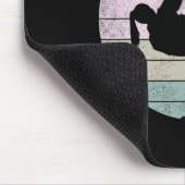 Karate-Mädchen, das Kampfsport sagt Mousepad (Ecke)