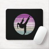 Karate-Mädchen, das Kampfsport sagt Mousepad (Mit Mouse)