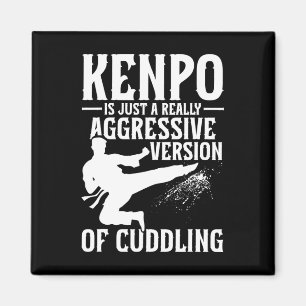 Karate-Mädchen der Kampfkunst Lady Kenpo-Schule Kä Magnet