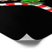 Karate Mädchen Elf Kampfsport Weihnachten Poster (Ecke)