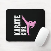 Karate-Mädchen Kampfsport Mädchen Selbstverteidigu Mousepad (Mit Mouse)