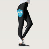 Karate-Mädchen - Leggings-Schwarzes Leggings (Rechts)