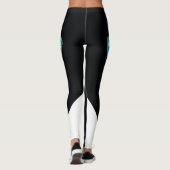 Karate-Mädchen - Leggings-Schwarzes Leggings (Rückseite)