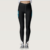 Karate-Mädchen - Leggings-Schwarzes Leggings (Vorderseite)