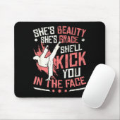 Karate-Mädchen liebt Karate Mousepad (Mit Mouse)