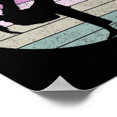 Karate-Mädchen mit Kampfsport  Poster (Ecke)