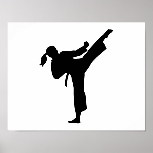 Karate-Mädchen Poster (Vorne)