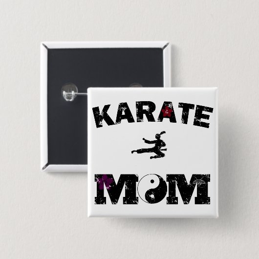 Karate MAMA Button (Vorne & Hinten)