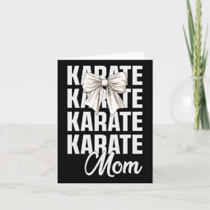 Karate Mama Coquette Bow Niedlicher Martial Arte e Karte