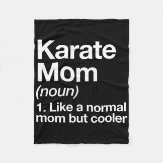 Karate Mama Definition Funny und Sy Sports Fleecedecke