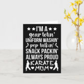 Karate Mama Definition Karate Mutter Karate Mama Karte (Gelbe Blume)