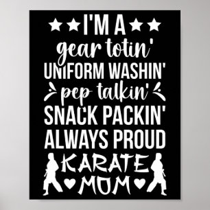 Karate Mama Definition Karate Mutter Karate Mama Poster