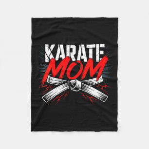Karate-Mama-Dojo-Geist Kampfsport Kraft Frauen Fleecedecke