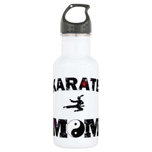 Karate MAMA Edelstahlflasche (Vorderseite)
