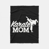 Karate Mama Fleecedecke (Vorderseite)