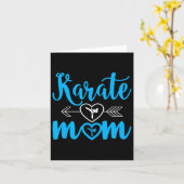 Karate Mama Funny Proud Karate Mama Karte (Gelbe Blume)