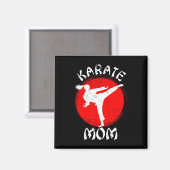 Karate Mama Karate Magnet (Vorderseite/Rückseite)