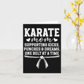 Karate Mama Karate Mama Best Karate Mutter Karte (Gelbe Blume)
