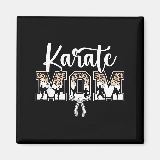 Karate-Mama Karate-Mutter Magnet (Vorne)