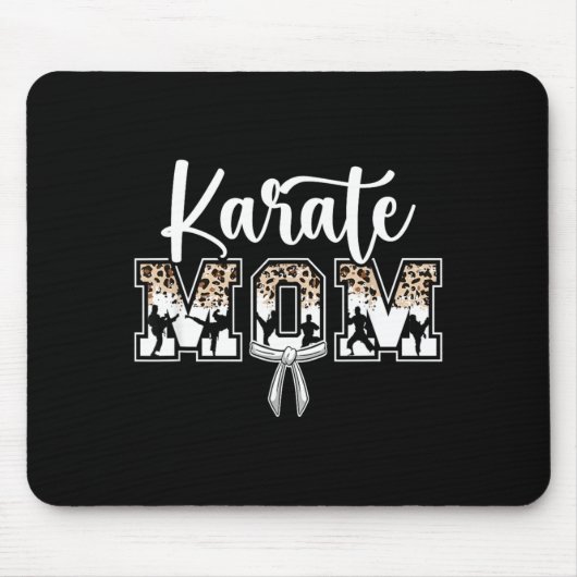 Karate-Mama Karate Mutter Mousepad (Vorne)