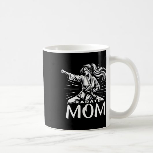 Karate Mama Martial Arts Mother Family Bonding Kaffeetasse (Rechts)