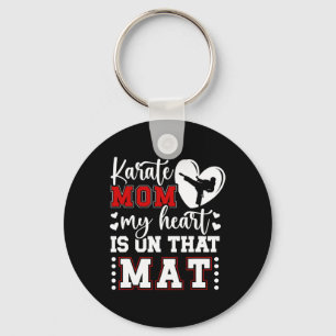 Karate Mama Mein Herz ist auf dieser Mat Karate Ma Schlüsselanhänger