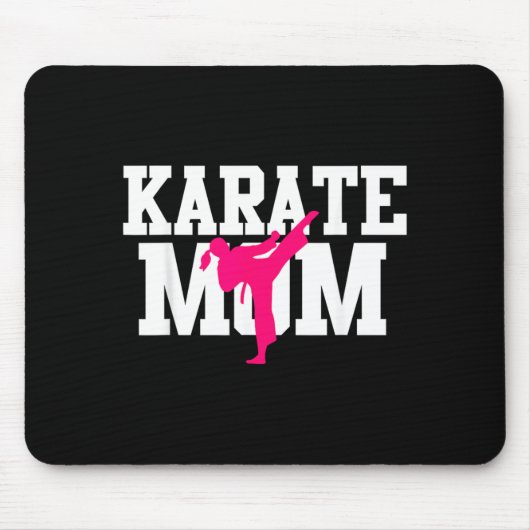 Karate-Mama Muttertag Kampfsport Kickboxen Mousepad (Vorne)