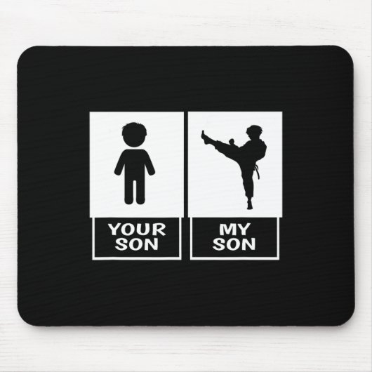 Karate Mama oder Vater Ihres Söhns Mousepad (Vorne)