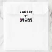 Karate MAMA Quadratischer Aufkleber (Tasche)