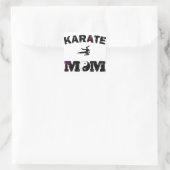 Karate MAMA Quadratischer Aufkleber (Tasche)