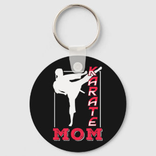 Karate-Mama-Trainergürtel Kampfsportkämpferin Mutt Schlüsselanhänger