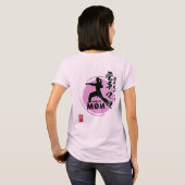 Karate Mama Vintag (rosa) T - Shirt (aktualisiert) (Schwarz voll)
