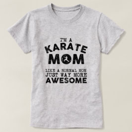 Karate-Mama Vintag (Schwarzes) T-Shirt