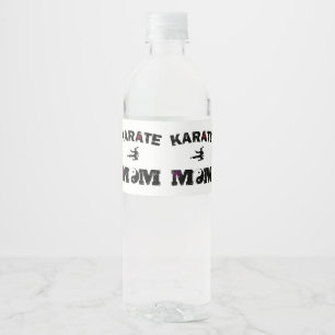Karate MAMA Wasserflaschenetikett