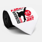 Karate Man Krawatte (Gerollt)