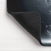 Karate Man mit Neon Energy Light Trails Mousepad (Ecke)