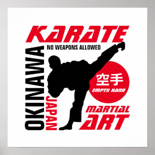 Karate Man Poster