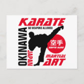 Karate Man Postkarte (Vorderseite)