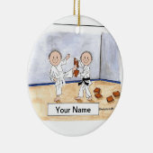 Karate - Männer und Männer Keramik Ornament (Rechts)
