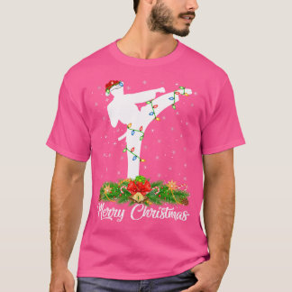 Karate Martial Art Lover Matching Weihnachtsmannmü T-Shirt