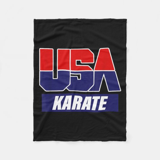 Karate Martial Arts 2021 USA-Team Fleecedecke (Vorderseite)