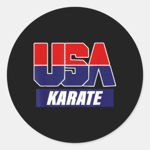 Karate Martial Arts 2021 USA-Team Runder Aufkleber