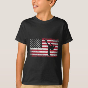 Karate Martial Arts 4. Juli American Flag USA T-Shirt