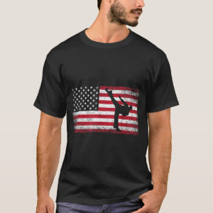 Karate Martial Arts 4. Juli Amerikanische Flagge U T-Shirt