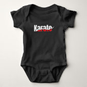 Karate Martial Arts Abstrakt Swish Baby Strampler (Vorderseite)