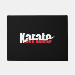 Karate Martial Arts Abstrakt Swish Fußmatte