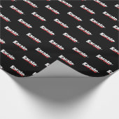 Karate Martial Arts Abstrakt Swish Geschenkpapier (Ecke)