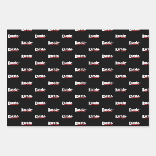 Karate Martial Arts Abstrakt Swish Geschenkpapier Set (Vorderseite 2)