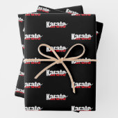 Karate Martial Arts Abstrakt Swish Geschenkpapier Set (Beispiel)